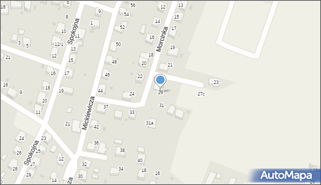 Chybie, Morcinka Gustawa, 29, mapa Chybie