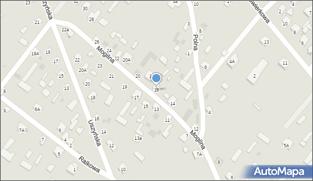 Ciechanowiec, Mogilna, 18, mapa Ciechanowiec