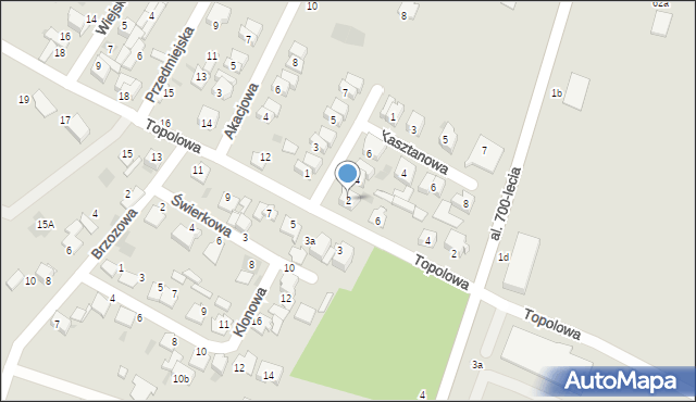 Ciechocinek, Modrzewiowa, 2, mapa Ciechocinek