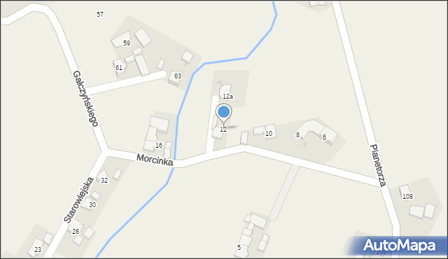 Cisek, Morcinka Gustawa, 12, mapa Cisek
