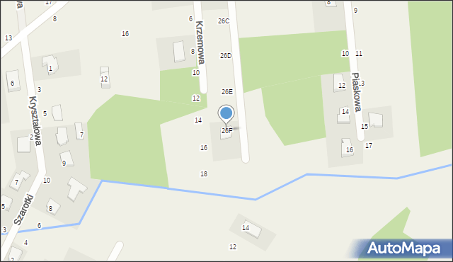 Cisie, Mostowa, 26F, mapa Cisie