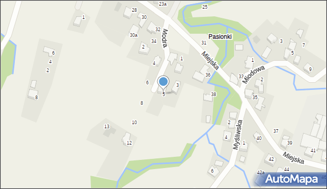 Czaniec, Modra, 5, mapa Czaniec