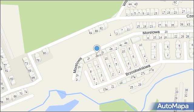 Czapury, Morelowa, 2d, mapa Czapury