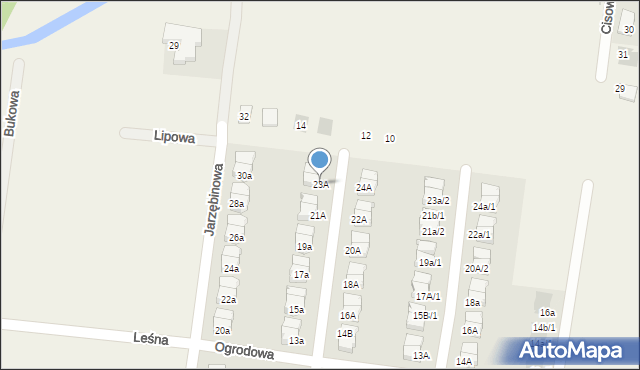 Czarnowo, Modrzewiowa, 23A, mapa Czarnowo