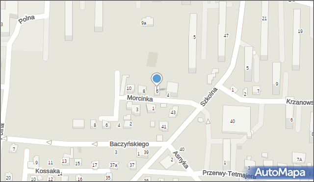 Czechowice-Dziedzice, Morcinka Gustawa, 6, mapa Czechowic-Dziedzic