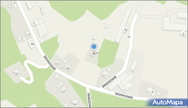 Czepino, Morenowa, 5b, mapa Czepino