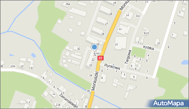 Człopa, Moniuszki Stanisława, 31, mapa Człopa