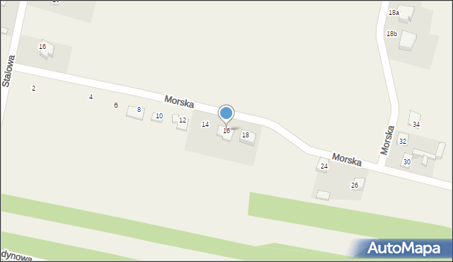 Czyżów, Morska, 16, mapa Czyżów