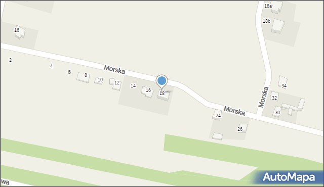 Czyżów, Morska, 18, mapa Czyżów