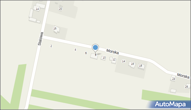 Czyżów, Morska, 8, mapa Czyżów