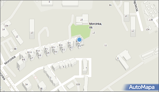 Dąbrowa Górnicza, Morcinka Gustawa, 8/1, mapa Dąbrowa Górnicza
