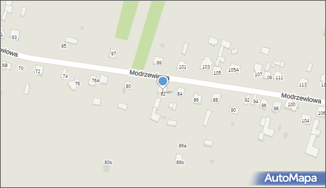 Dąbrowa Górnicza, Modrzewiowa, 82, mapa Dąbrowa Górnicza