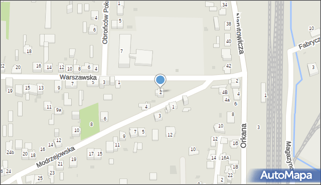 Dąbrowa Górnicza, Modrzejowska, 2, mapa Dąbrowa Górnicza