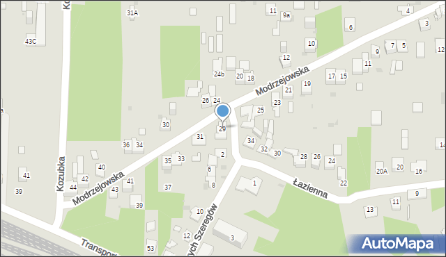 Dąbrowa Górnicza, Modrzejowska, 29, mapa Dąbrowa Górnicza