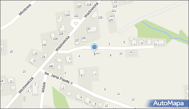 Dąbrowa Szlachecka, Morwowa, 6, mapa Dąbrowa Szlachecka