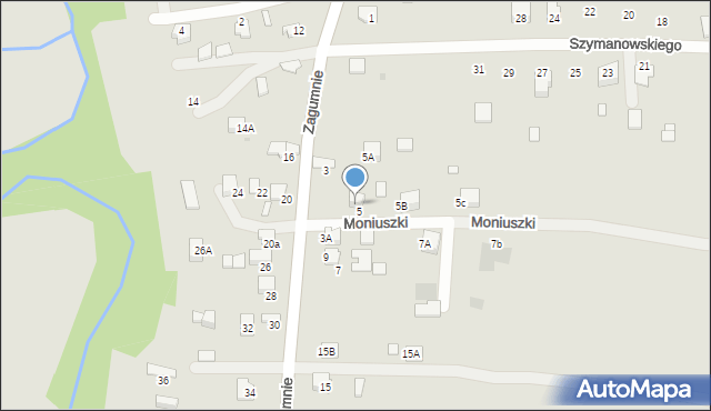 Dąbrowa Tarnowska, Moniuszki Stanisława, 1, mapa Dąbrowa Tarnowska