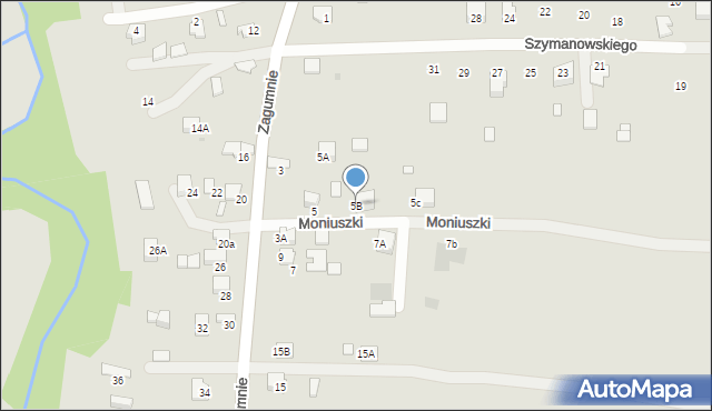 Dąbrowa Tarnowska, Moniuszki Stanisława, 3, mapa Dąbrowa Tarnowska