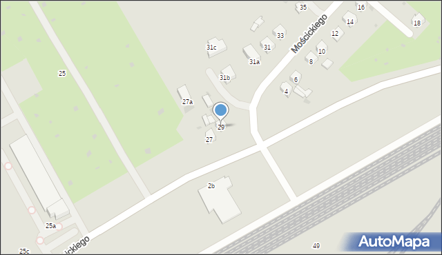 Dębica, Mościckiego, 29, mapa Dębicy