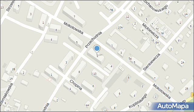 Debrzno, Mokotowska, 2, mapa Debrzno