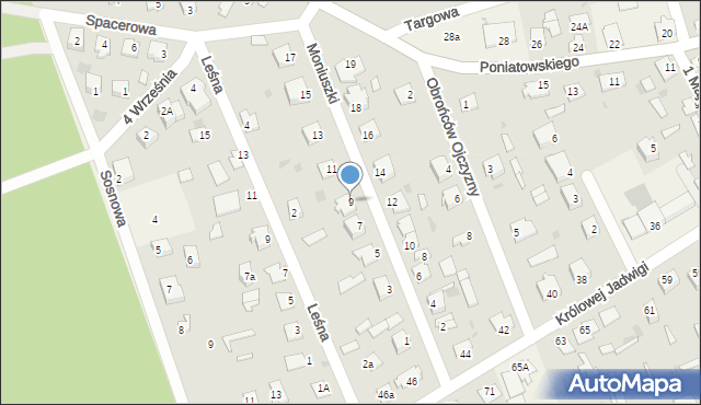 Długosiodło, Moniuszki Stanisława, 9, mapa Długosiodło