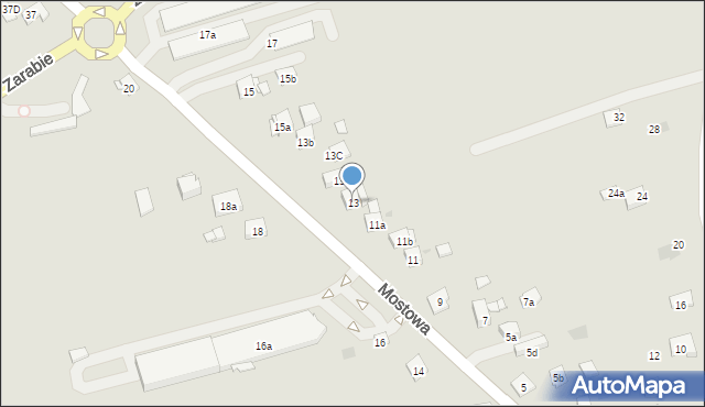 Dobczyce, Mostowa, 13, mapa Dobczyce