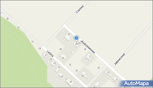 Dobrcz, Modrzewiowa, 21, mapa Dobrcz