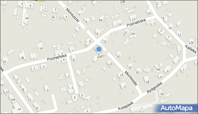 Drawsko Pomorskie, Moniuszki Stanisława, 11A, mapa Drawsko Pomorskie