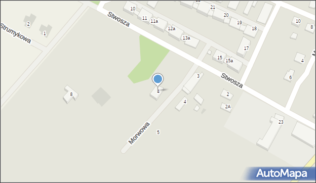 Drezdenko, Morwowa, 4, mapa Drezdenko