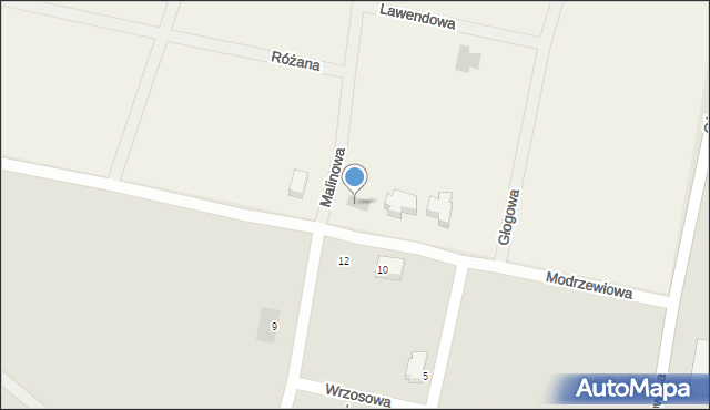 Działoszyn, Modrzewiowa, 13, mapa Działoszyn