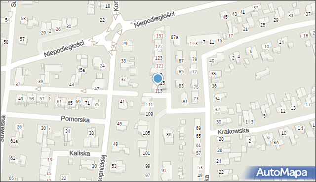 Elbląg, Modlińska, 113, mapa Elbląga