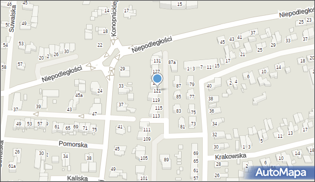 Elbląg, Modlińska, 121, mapa Elbląga