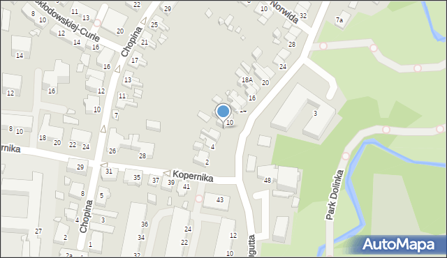 Elbląg, Moniuszki Stanisława, 8, mapa Elbląga