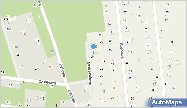 Florentynów, Modrzewiowa, 3, mapa Florentynów