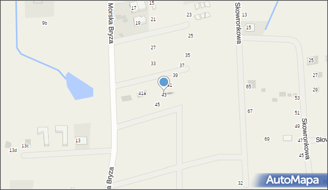 Gąski, Morska Bryza, 43, mapa Gąski