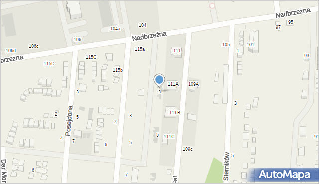 Gąski, Morskich Fal, 3, mapa Gąski