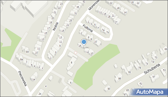 Gdańsk, Morenowa, 14, mapa Gdańska