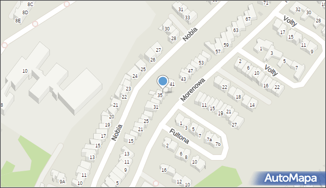 Gdańsk, Morenowa, 37, mapa Gdańska