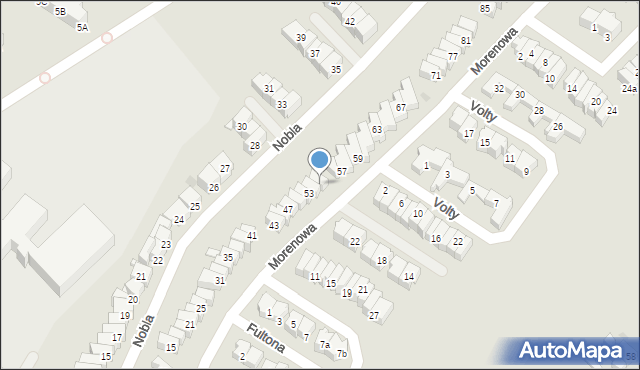 Gdańsk, Morenowa, 55, mapa Gdańska