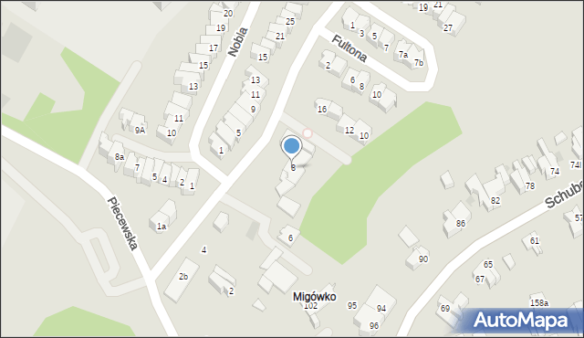 Gdańsk, Morenowa, 8, mapa Gdańska