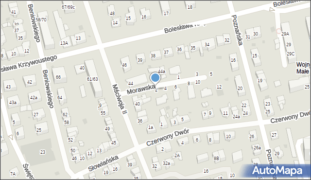 Gdańsk, Morawska, 2, mapa Gdańska