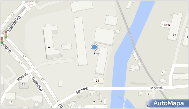 Gdańsk, Mostek, 2, mapa Gdańska