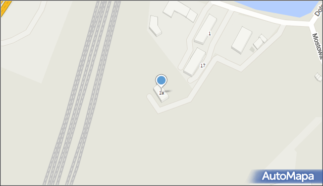 Gdańsk, Mostowa, 1a, mapa Gdańska