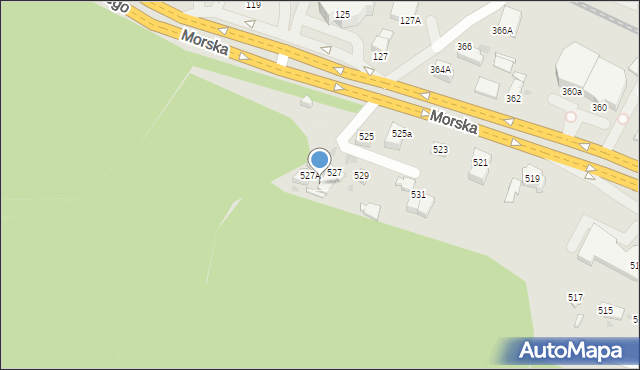 Gdynia, Morska, 527b, mapa Gdyni