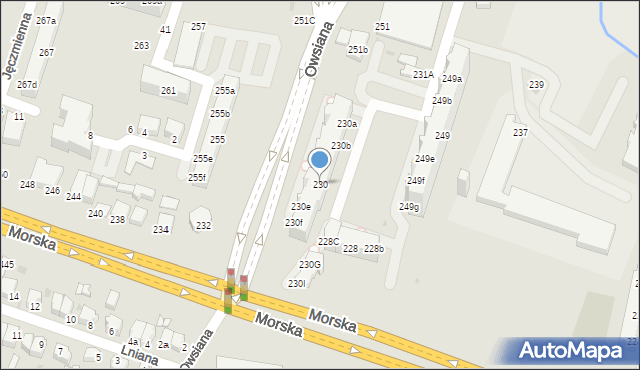 Gdynia, Morska, 230, mapa Gdyni