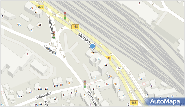 Gdynia, Morska, 15, mapa Gdyni