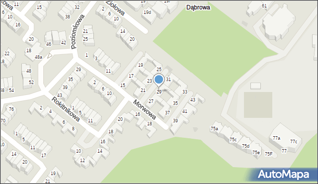 Gdynia, Morwowa, 29, mapa Gdyni