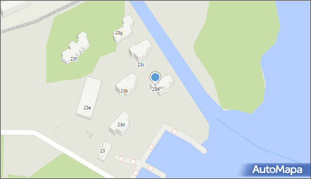 Giżycko, Moniuszki Stanisława, 23A, mapa Giżycko