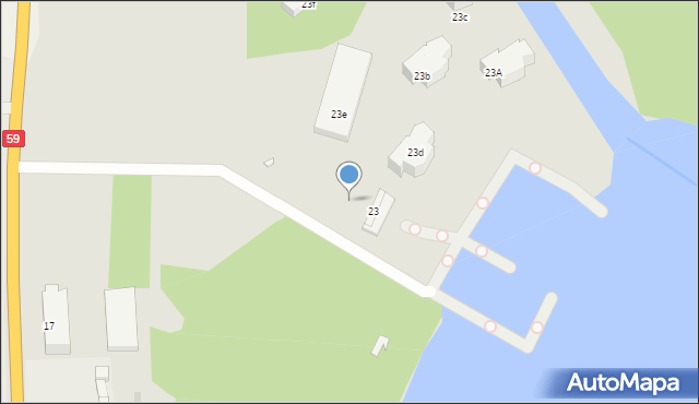 Giżycko, Moniuszki Stanisława, 23h, mapa Giżycko