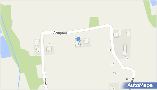 Głębowice, Modrzewiowa, 17, mapa Głębowice