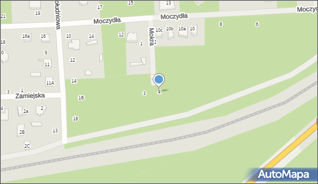 Głowno, Mokra, 4, mapa Głowno